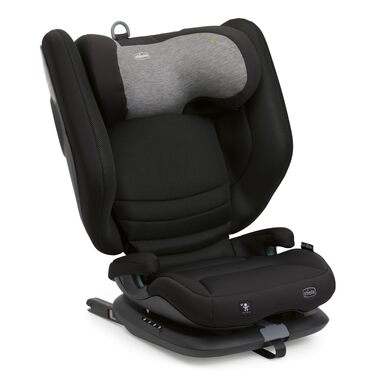 Дитяче автокрісло Chicco Fold&Go S i-Size (100-150 см), група 2/3, з ISOFIX, розкладне, регульоване за висотою та шириною, чорне