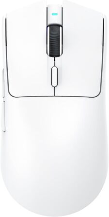 Ігрова миша Attack Shark X1 White: бездротова (BT/2.4G) та дротова, сенсор PixArt PAW3395PRO, 40000 DPI, вага 53г, з RGB док-станцією для зарядки, для Win11/Xbox/PS/Mac