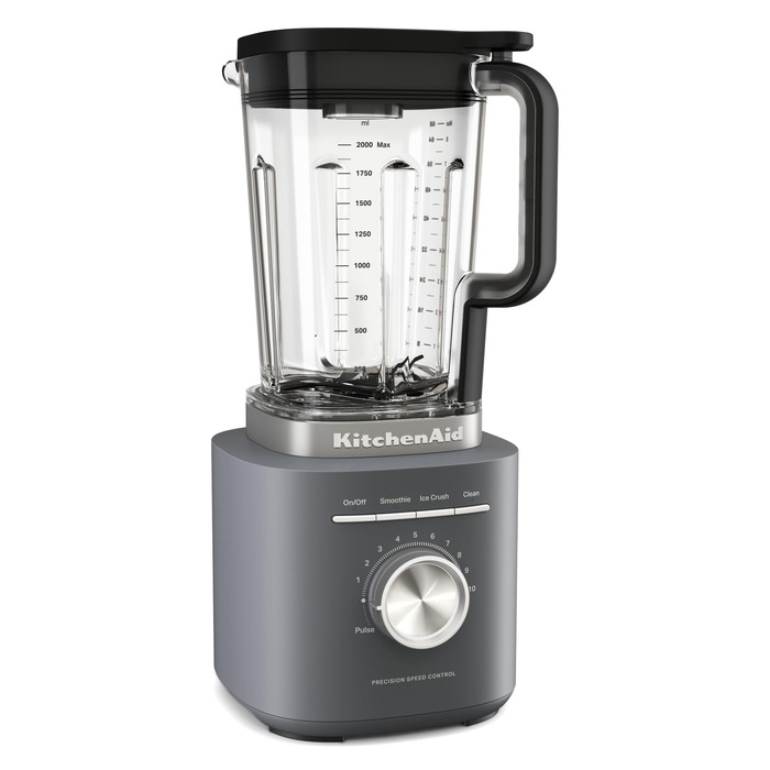 Блендер стаціонарний KitchenAid 5KSB2073EPL Pure Power Сірий, 1.5 л, 10 швидкостей, для смузі та супів, BPA-free