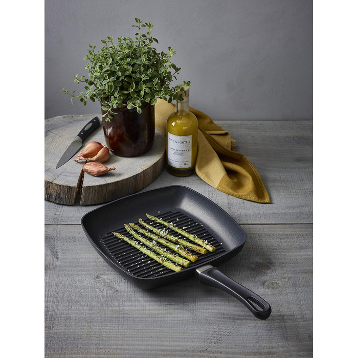 SCANPAN Classic Grill Pan 27x27 см | Індукційна сковорода-гриль | Stratanium+ антипригарне покриття | Для духовки | SCANPAN