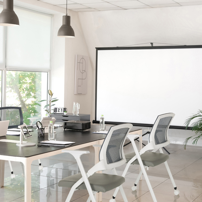 Крісло для відвідувачів / розкладне крісло PRIORITY II W Mesh / PU grey hjh OFFICE
