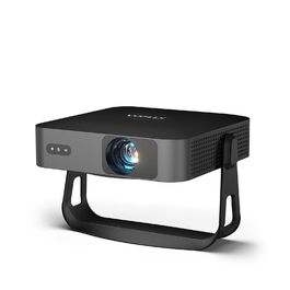 Міні-проектор VOPLLS 1080P Full HD з автофокусом та корекцією трапеції, 28000 люмен, WiFi 6, Bluetooth, підтримка 4K, поворотний на 360° для дому та смартфонів