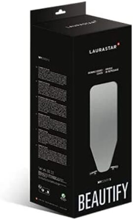 Чохол для прасувальної дошки Laurastar Mycover сірий, 131×55 см, унікальний дизайн, з фіксуючою гумкою, сумісний з системами Laurastar, легка установка, можна прати в машинці