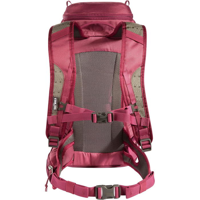 Рюкзак для туризму Tatonka Hike Pack 22 л з вентильованою спинкою та дощовиком, легкий і зручний, бордовий
