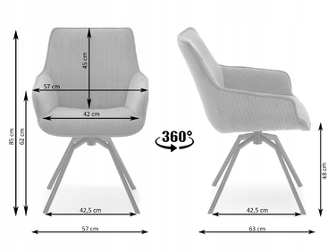 Стілець Mebel-Partner, тканина, бежевий, 1 шт.