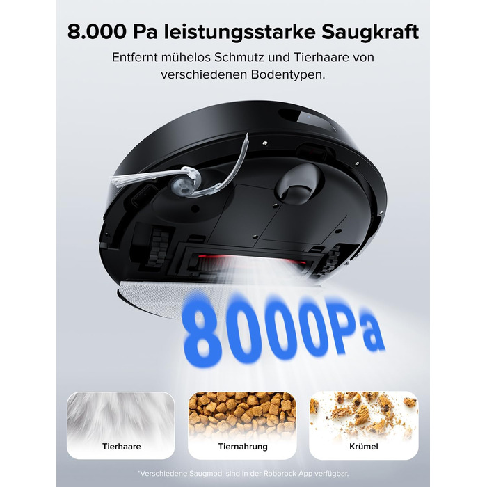 Робот-пилосос Roborock Q7 L5 з потужністю 8000 Па, системою Dual Anti-Tangle та розумною навігацією, чорний