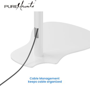 Підставка-стійка для пилососів PureMounts, універсальна, сумісна з Dyson, Philips, Samsung, Bosch, Miele, Anyson, Xiaomi, біла, тримач аксесуарів