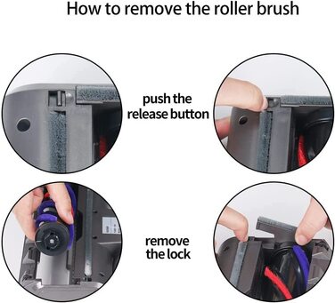 Електрощітка для пилососа Dyson V7/V8/V10/V11/V15 з підсвіткою, для твердих підлог і килимів з коротким ворсом