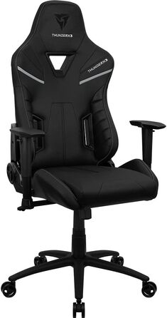Ігрове крісло ThunderX3 TC5 чорне, ергономічний геймерський стілець для комп'ютера, навантаження до 150 кг