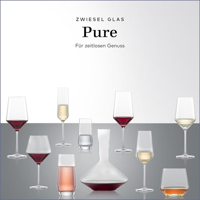 Бокали для червоного вина Zwiesel Glas Pure, 2 шт., кришталеві, стійкі до миття в посудомийці, Tritan®, Німеччина