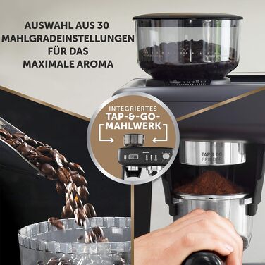 Кавомашина Breville Barista Max+ з вбудованим капучинатором та кавомолкою, срібляста (VCF185X) - еспресо, капучино, лате