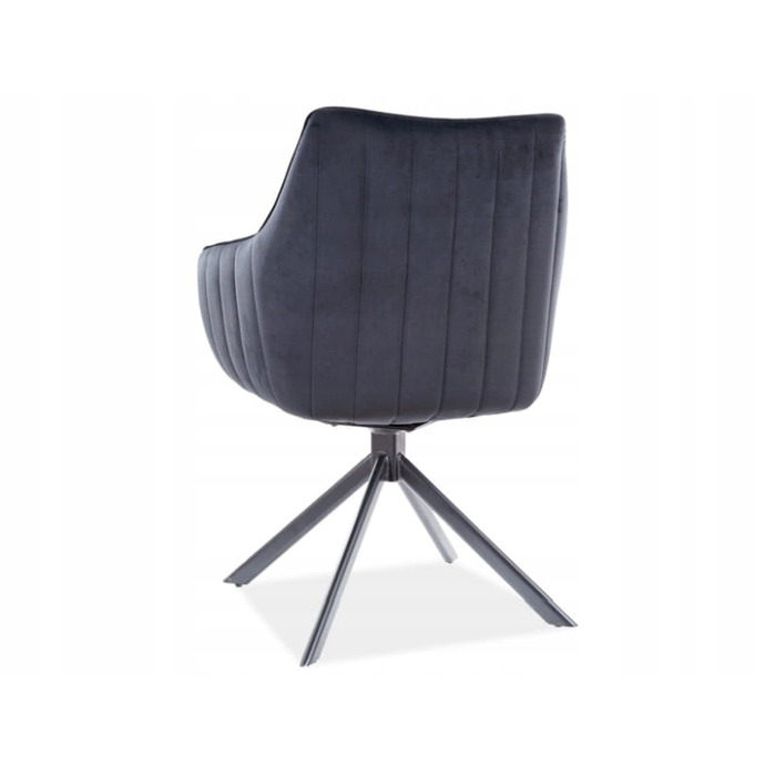 Стілець Signal Azalia Velvet, чорний, 61 x 44 x 86 см, 1 шт.