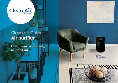 Очистувач повітря Clean Air Optima CA-503 Smart HEPA UV-LED іонізатор, компактний, безшумний вентилятор <10дБ, для кімнат до 30 м², очищення 140 м³/год