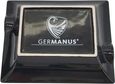 Порцелянова попільничка для сигар GERMANUS, чорна