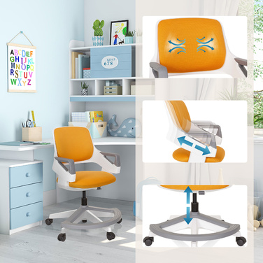 Дитяче крісло KID FLEX Mesh Orange hjh OFFICE