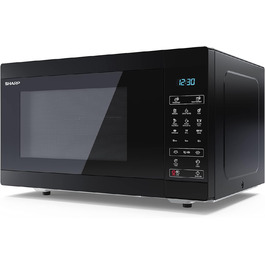 Мікрохвильова піч SHARP MS51EB, 900 Вт, 5 режимів, розмір 51,3x30,6x39,4 см, чорна, з функцією розморожування