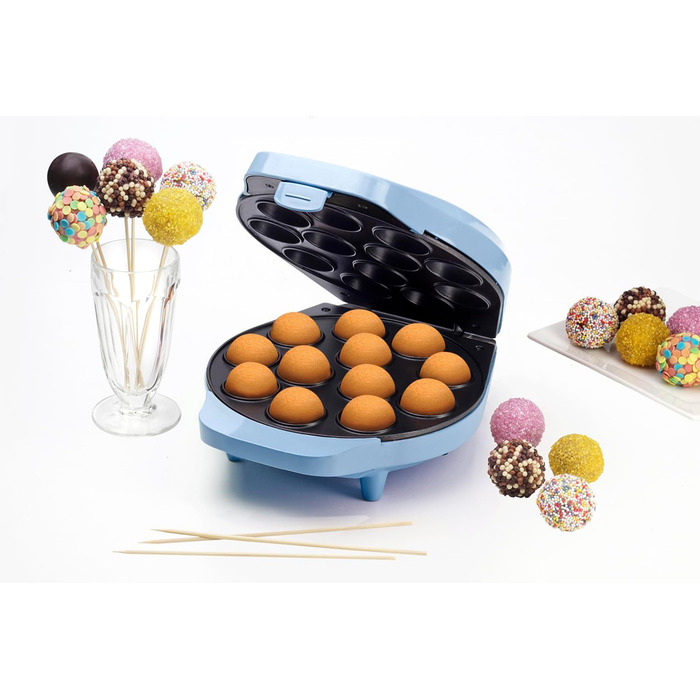 У ретро-дизайні, включаючи Cake Pop Butler, виделка та 12 паличок, 700 Вт, колір рожевий (синій)