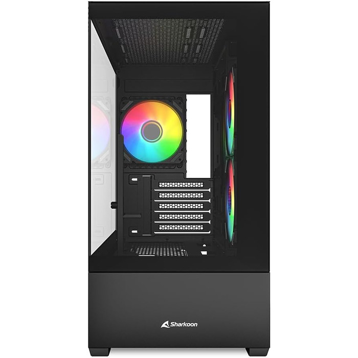 Корпус для ПК Sharkoon MK6 RGB Micro-ATX чорний