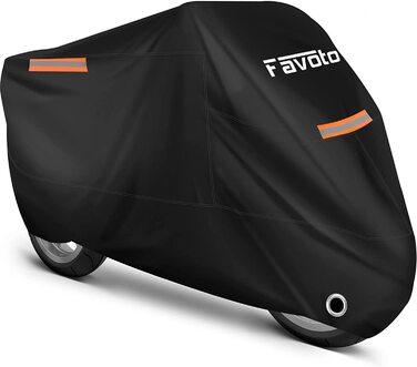 Favoto мотоциклетний чохол XXL 210T Oxford водонепроникний з покращеним замком, для вулиці та приміщення, 245x105x125 см
