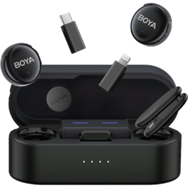Бездротовий мікрофон BOYA LINK 3-01 Type-C/TRS/Lightning Black