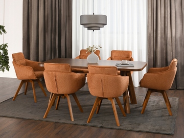 Стілець Mebel-Partner, тканина, коричневий, 1 шт.