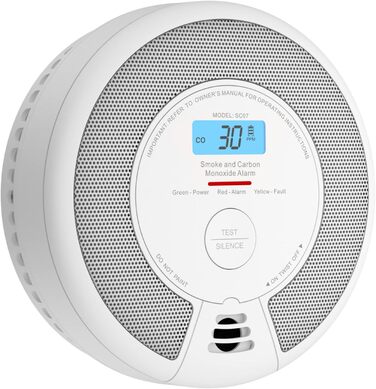 Датчик диму та CO X-Sense SC07 з LCD-дисплеєм, автономний, 10 років, з тестуванням, 360°