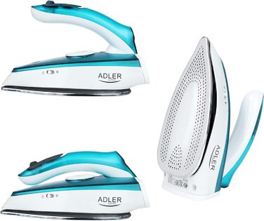 Дорожня праска ADLER EUROPE AD5035 з парою, 1700 Вт, складана ручка, 60 мл, легка, для сухого та парового прасування