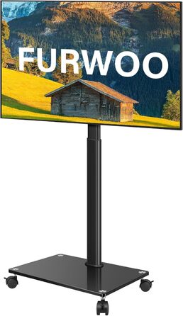 Підставка для телевізора на колесах FURWOO: поворотна, мобільна, для 27-60