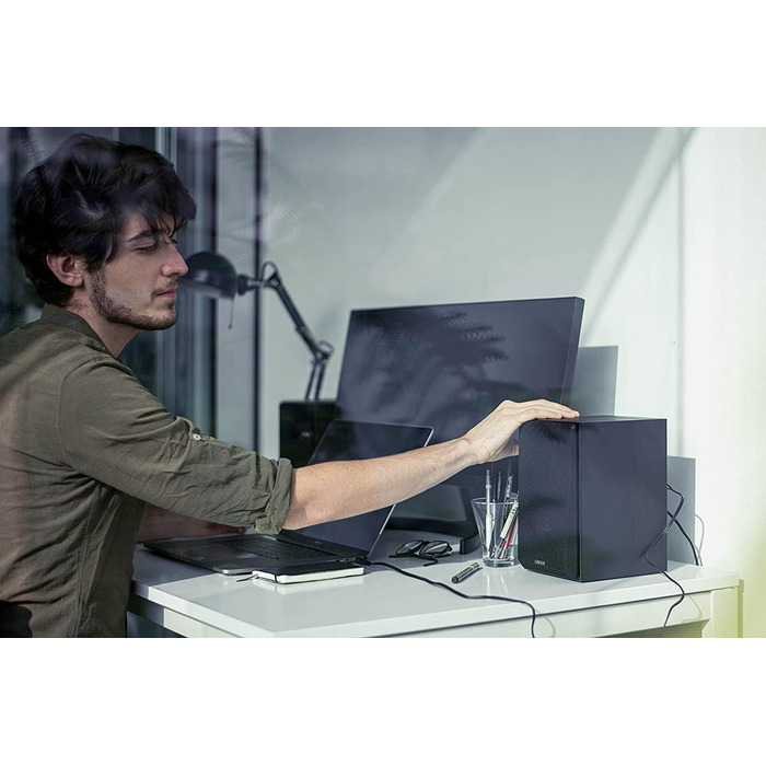 Активні колонки Edifier R980T 2.0 (24 Вт), студійні монітори для ПК, чорні