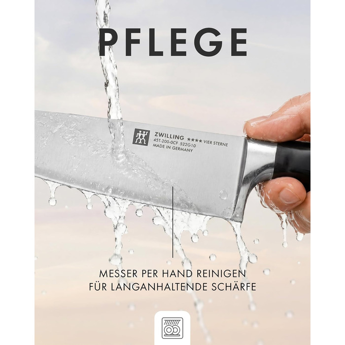 Набір ножів ZWILLING Vier Sterne (4 зірки), 3 предмети, нержавіюча сталь, Made in Germany