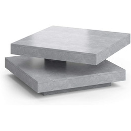 Журнальний стіл Vicco Elias, бетон, 70x34 см
