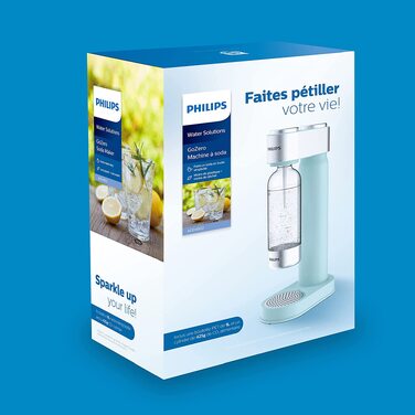 Сифон для газування води Philips GoZero ADD4902BK/10, пластиковий, 1 літр, чорний