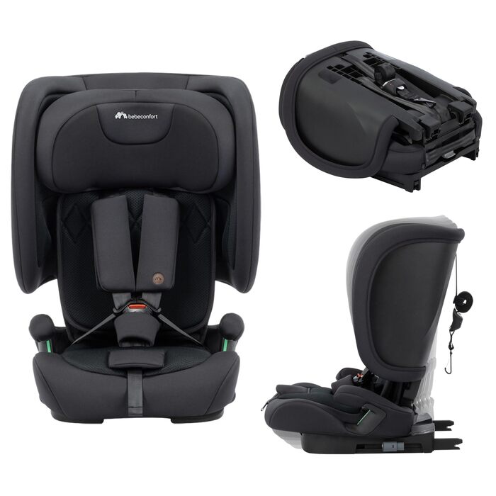 Дитяче автокрісло Bebeconfort Ever & Go i-Size (76–150 см), ISOFIX, Full Black