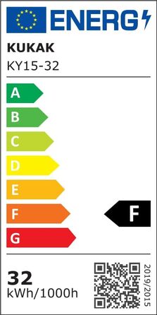 Світлодіодна настінна світильник LED 32W для вулиці та дому, водонепроникна лампа IP65 з алюмінію, тепле біле світло 3000K для тераси, входу, саду та балкона