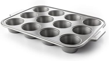 Набір форм для випічки KitchenAid з алюмінізованої сталі, 20см та 24см, антипригарне покриття без PFAS, для духовки, можна мити в посудомийній машині, сірий (5 шт.)