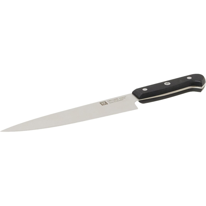 Кухонний ніж ZWILLING Gourmet Compact 20 см, нержавіюча сталь, ергономічна ручка, чорний, Made in Germany