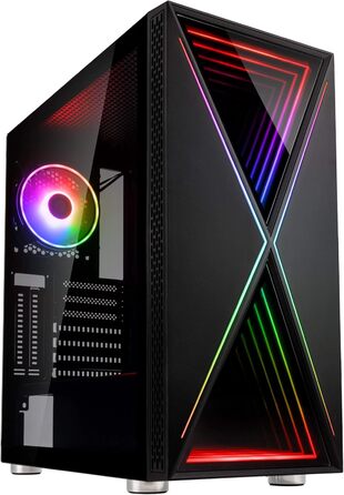 Корпус для ПК KOLINK Void X ARGB, ігровий Midi Tower, комп'ютерний корпус з підсвіткою, для геймерського комп'ютера