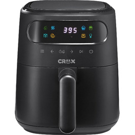 Цифрова повітряна фритюрниця CRUX Marshmello 3.0 QT, чорна