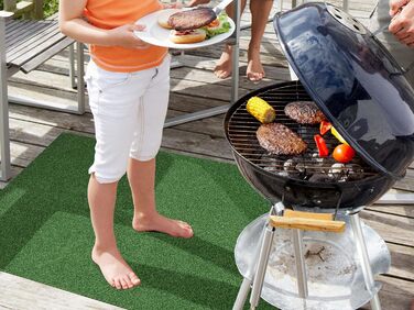 Вогнестійкий килимок Primaflor для гриля, захисна BBQ підкладка під гриль 100x180 см, зелений, для підлоги, антипригарний, брудозахисний