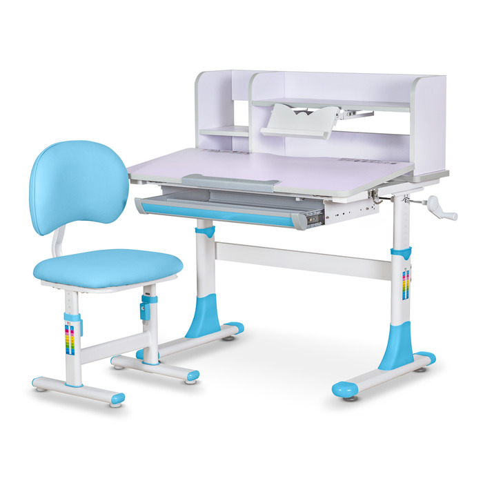 Комплект меблів Evo-kids (стіл+стілець+полиця) BD-21 BL (sale)