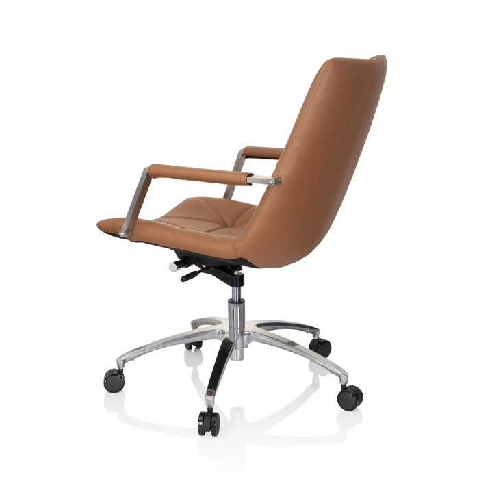 Офісне крісло / поворотне крісло SARANTO II Штучна шкіра Camel Brown hjh OFFICE