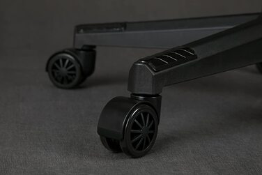 Ігрове крісло SENSE7 Spellcaster, ергономічне, з регульованою поперековою підтримкою, нахилом та механізмом гойдання, тканинне, для комп'ютера, офісу, чорне, до 150 кг