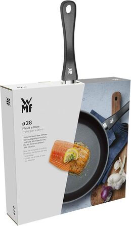 Сковорода для смаження WMF Devil 28 см, індукційна, нержавіюча сталь Cromargan, антипригарне покриття, пластиковa ручка