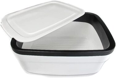 Контейнер для зберігання хліба Tupperware BrotMax 2, білий/чорний, бокс для хліба