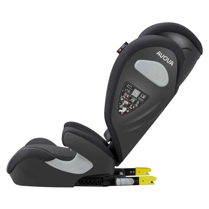Дитяче автокрісло AVOVA Sora-Fix (Koala Grey), Isofix, бустер, для дітей 100-150 см, 4-12 років