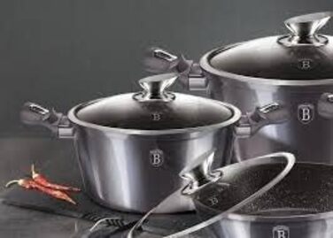Набір кухонного посуду Berlinger Haus 17 предметів, смарагдовий, Variety Pack