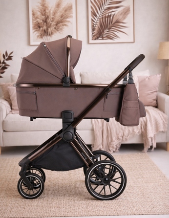 Дитячий візок 2в1 Adamex Spark Chocolate Truffle