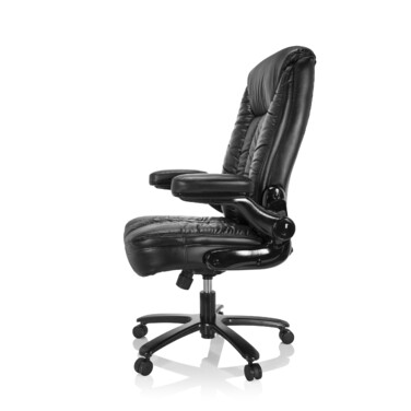 Надміцне крісло / офісне крісло INSTRUCTOR III XXL імітація шкіри чорний hjh OFFICE