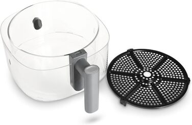 Аерофритюрниця Lauben Glass&Grill 3в1 5500BG, 5,5 л, скляний кошик, 6 програм, гриль і сковорода