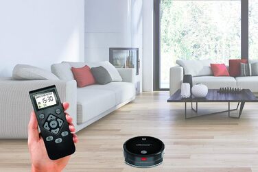 Робот-пилосос Hoover H-GO 300 HYDRO з функцією вологого прибирання для всіх типів підлог і килимів, 5 програм, 120 хв роботи, сенсор перешкод, захист від падінь